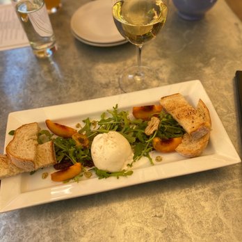 Thomas Hill Organics - Peach burrata (it was seasonal). Best burrata cheese I've ever had! - New American Near Me - Paso Robles, California Thomas Hill Organics - Peach burrata (it was seasonal). Best burrata cheese I've ever had! - New American Near Me - Paso Robles, California