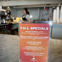 Fall Specials Menu Fall Specials Menu