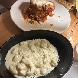 Gnocchi and lasagna Gnocchi and lasagna