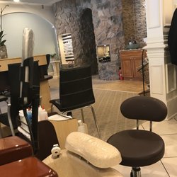 M T Nail - This was a back of the salon shot on the manicure side I took while sitting to get my pedicure