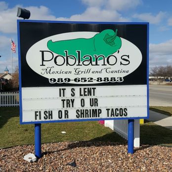 Poblano's Cantina - Front sign - Mexican Near Me - Frankenmuth, Michigan Poblano's Cantina - Front sign - Mexican Near Me - Frankenmuth, Michigan