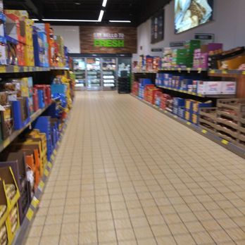 ALDI - a grocery store aisle with food items - Grocery Near Me - Joliet, Illinois