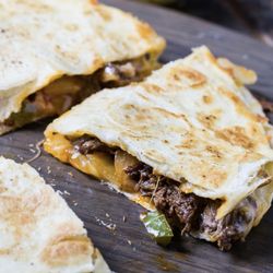 BBQ pulled pork quesadilla
