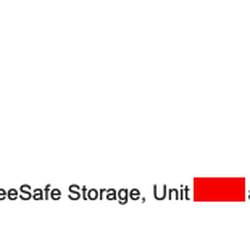 Bee Safe Storage - My email to "Dan A. of Bee Safe Storage" as requested in his reply to my original review. This email was ignored.