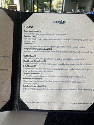 Menu photo 3 Ocean 180 St Thomas, VI