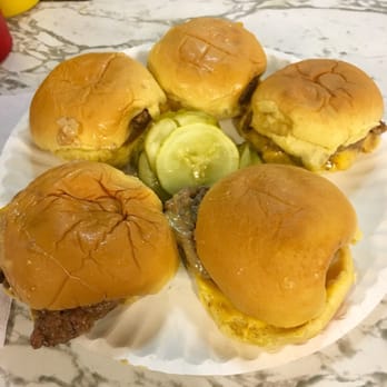 White Manna - Cheeseburger with onions and pickles on the side - Burgers Near Me - Hackensack, New Jersey White Manna - Cheeseburger with onions and pickles on the side - Burgers Near Me - Hackensack, New Jersey