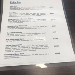 Advanced Body Scan of Bellaire - 1.5.2022 price list