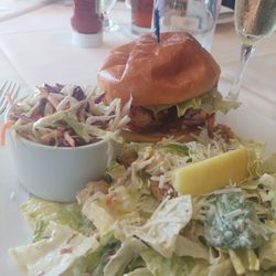 The Hearthside Room - Bbq turkey sandwich with side ceasar