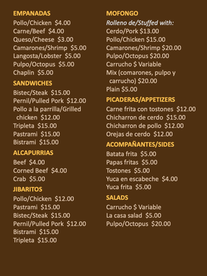 Menu photo 1 Boryken Riverview, FL