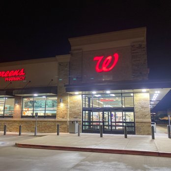 Walgreens - the front of the store at night - Drugstores Near Me - Katy, Texas