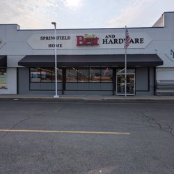 Springfield Home and Hardware - Updated store front with fresh paint and new colors.