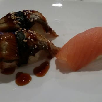 Oishi Sushi - Eel and Smoked Salmon nigiri - Sushi Bars Near Me - Willowbrook, Illinois Oishi Sushi - Eel and Smoked Salmon nigiri - Sushi Bars Near Me - Willowbrook, Illinois
