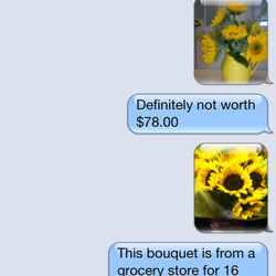 Jack's House of Flowers - They asked me to text the pictures of the  received arrangement........