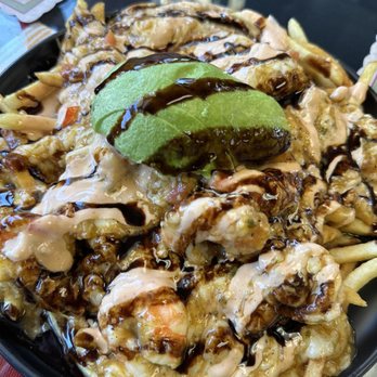 Mariscos Corona - Diabla Fries... full of flavor and generous portions. - Mexican Near Me - Van Nuys, California