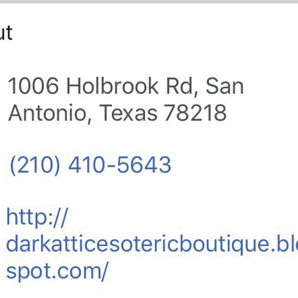 Darkattic Esoteric Boutique - Address. Phone number. Blogspot. - Spiritual Shop Near Me - San Antonio, Texas