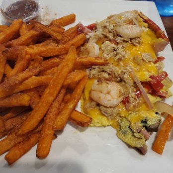 Marker 20 - Omelet with shrimp and crab meat extra - Bars Near Me - Hampton, Virginia Marker 20 - Omelet with shrimp and crab meat extra - Bars Near Me - Hampton, Virginia