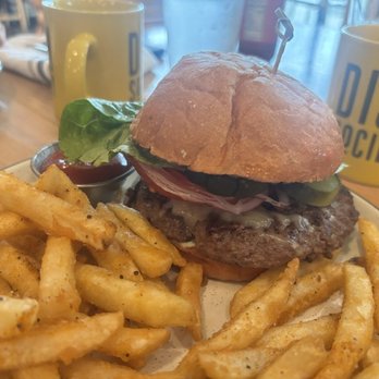 Dish Society - Burger and fries - Southern Near Me - Austin, Texas Dish Society - Burger and fries - Southern Near Me - Austin, Texas
