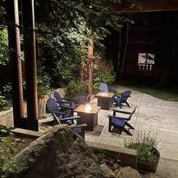 Patio with fire pits Patio with fire pits