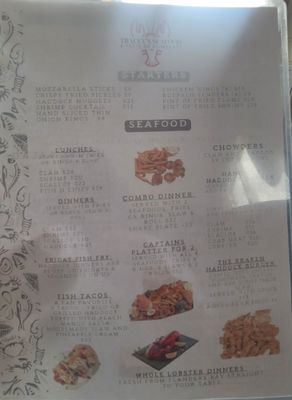Menu photo 1 Tracy's Seafood Sullivan, ME Menu photo 1 Tracy's Seafood Sullivan, ME