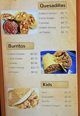 Menu photo 1 Cabo Taco Cincinnati, OH