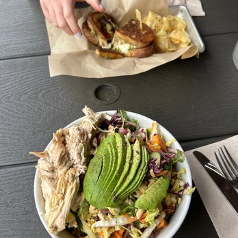 Brider - Sweet Potato & Avocado Salad + chicken & Chicken and Pesto - New American Near Me - Denver, Colorado Brider - Sweet Potato & Avocado Salad + chicken & Chicken and Pesto - New American Near Me - Denver, Colorado