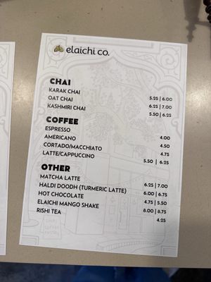 Menu photo 4 elaichi co. Berkeley, CA