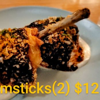Canon - Two thick  tasty drumsticks. Was cooked & left sitting in warming tray as skin was chewy & did not have any crispiness described by others. - Cocktail Bars Near Me - Sacramento, California
