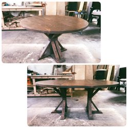 WoodenRevivals - Lone Oval Dining Table