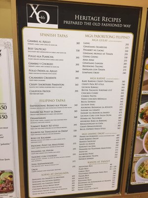 Menu photo 3 XO 46 Heritage Bistro Pasay, NCR Menu photo 3 XO 46 Heritage Bistro Pasay, NCR