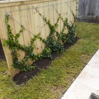 Nelson's Landscaping Service - Wood fence to screen A/C - Landscaping Near Me - Houston, Texas Nelson's Landscaping Service - Wood fence to screen A/C - Landscaping Near Me - Houston, Texas