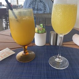 OJ and Mimosa ($17 mimosa!)