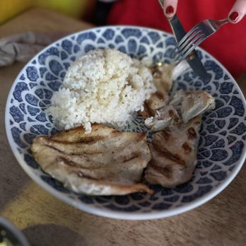 Raices Urbano - Grilled chicken with rice and beans (this came out of the kitchen luke warm) - Caribbean Near Me - San Juan, Puerto Rico Raices Urbano - Grilled chicken with rice and beans (this came out of the kitchen luke warm) - Caribbean Near Me - San Juan, Puerto Rico