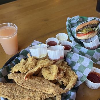 Hook Line & Sinker - 2pc catfish and shrimp - Seafood Near Me - Dallas, Texas Hook Line & Sinker - 2pc catfish and shrimp - Seafood Near Me - Dallas, Texas