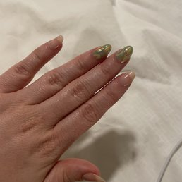 Classic natural base color with a pop of green and gold!