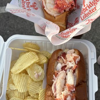 Footbridge Lobster - Lobster shack in the container vs Footbridge lobster on the top - Seafood Near Me - Ogunquit, Maine Footbridge Lobster - Lobster shack in the container vs Footbridge lobster on the top - Seafood Near Me - Ogunquit, Maine