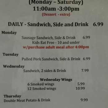 Big Ray's BBQ - Specials - Barbeque Near Me - Allen, Texas