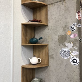 Cuppa Cha - a corner shelf with a tea pot and teapot - Bubble Tea Near Me - Columbus, Ohio