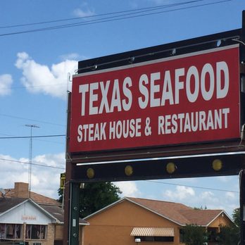 Texas Seafood & Steakhouse - Highway signage - Seafood Near Me - Somerville, Texas