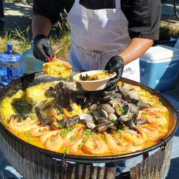 Seafood paella Seafood paella