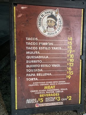 Menu photo 2 Tacos El Yakis Estilo Sonora North Hollywood, CA Menu photo 2 Tacos El Yakis Estilo Sonora North Hollywood, CA