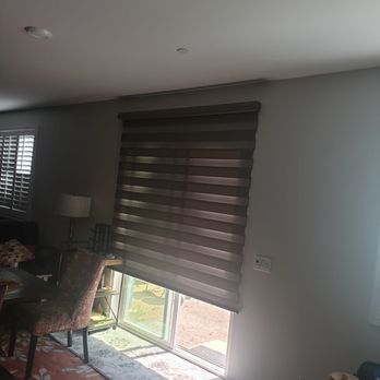 Smart Shade Specialists - Zebra shades for slider - Shades & Blinds Near Me