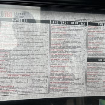Bistro781 - Menu - Breakfast & Brunch Near Me - Waltham, Massachusetts