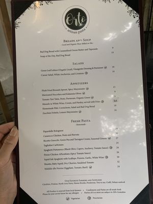 Menu photo 1 Orto Artisan Pasta North Vancouver, BC