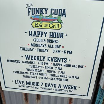 The Funky Cuda - Hours - Wine Bars Near Me - Fort Pierce, Florida The Funky Cuda - Hours - Wine Bars Near Me - Fort Pierce, Florida