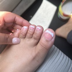 Oh Happy Nail Spa & Waxing - Terrible . Didn't take the extra dry skin off the sides of my big toe or anything