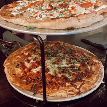 Pi Social - TOP: Buff chicken BOTTOM: Honey Bastard - Pizza Near Me - Midland, Texas Pi Social - TOP: Buff chicken BOTTOM: Honey Bastard - Pizza Near Me - Midland, Texas