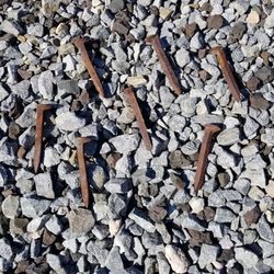 The Last Spike - I found many loose spikes along the railroad