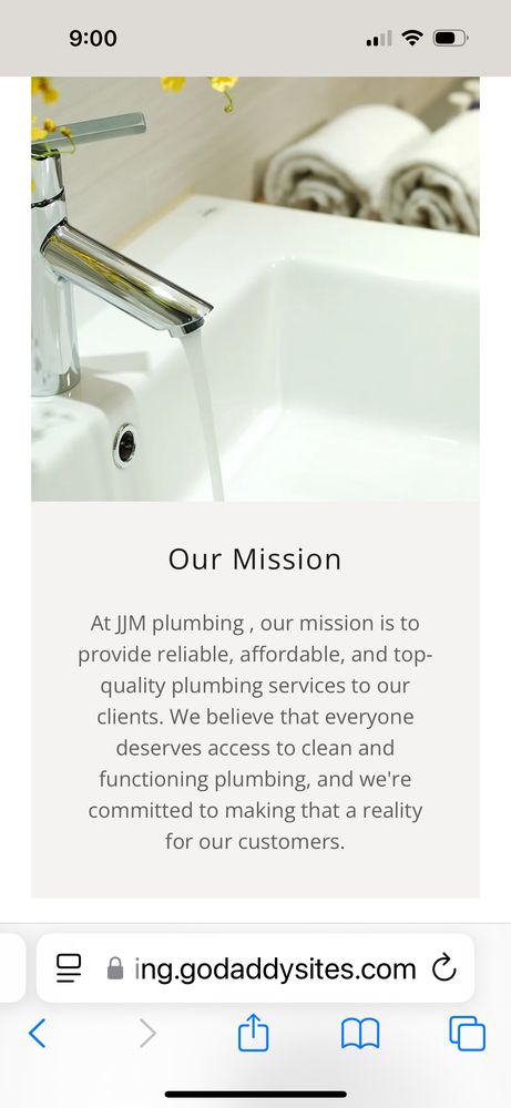 Slide of JJM Plumbing