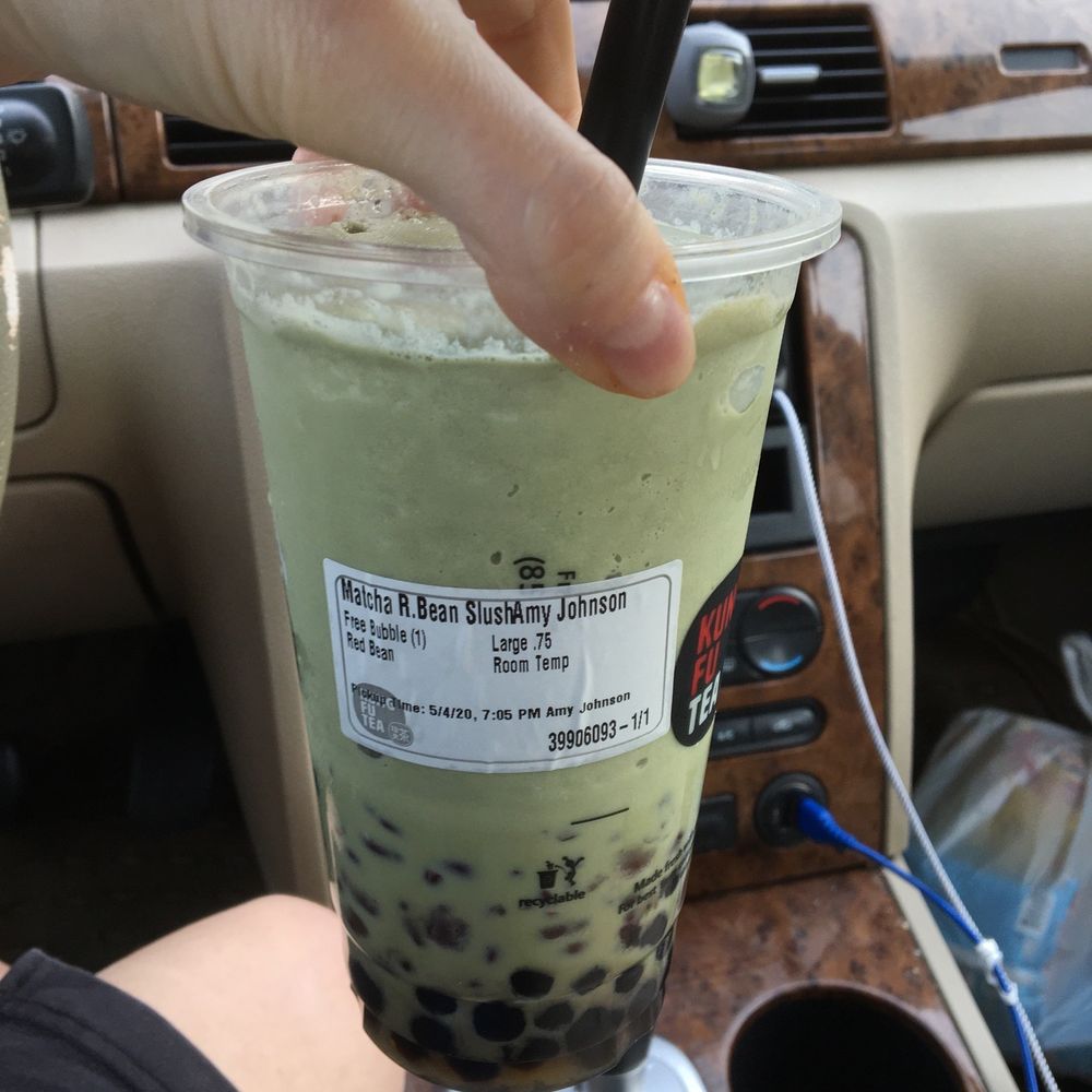 Kung Fu Tea - Large red bean matcha slush $6.01 - Bubble Tea Near Me - Columbus, Ohio Kung Fu Tea - Large red bean matcha slush $6.01 - Bubble Tea Near Me - Columbus, Ohio