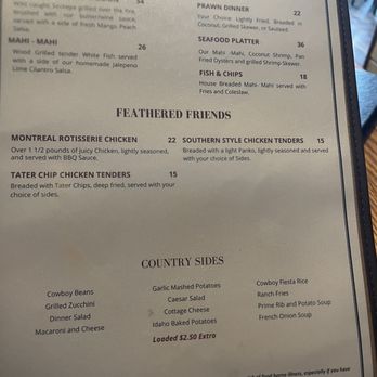 Ernie's Steakhouse - Menu - Steakhouses Near Me - Lewiston, Idaho Ernie's Steakhouse - Menu - Steakhouses Near Me - Lewiston, Idaho
